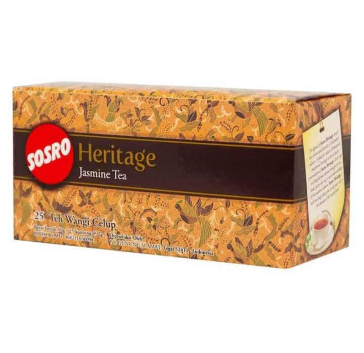 TEH CAP SOSRO HERITAGE JASMINE 10 X (10 X 25 X 2GR)